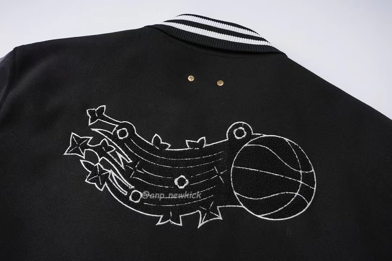 Louis Vuitton X Nba Leather Basketball Jacket Black (6) - www.newkick.vip